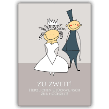 Die 10 schönsten glückwünsche zur hochzeit in einer sammlung. Traumhafte Hochzeitskarte Mit Brautpaar Zu Zweit Herzlichen Gluckwunsch Zur Hochzeit Kartenkaufrausch De