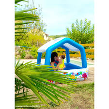 Piscine Gonflable Enfant Avec Pare Soleil Aqua Intex