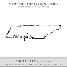 Memphis Tennessee State Outline Graphic Digital Download Memphis Tattoo Tennessee Tattoo Tennessee