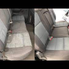 The interior detailing includes a deep cleaning of doors, door jams, console, dash and truck. Before And After Cleaning Photos You Have To See To Believe Clean Car Seats Clean Cloth Car Seats Cleaning Hacks
