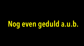 Nog even geduld a.u.b. - Stopdarmkanker