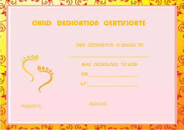 Invite friends and loved ones to your baby's birthday with a personalized invitation design you can create within minutes through canva's templates collection. 26 Free Fillable Baby Dedication Certificates In Word Stunning Graphics Demplates