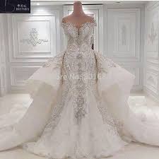 Luxury 2017 Hot Sales Off The Shoulder Sleeves Ivory Organza And Lace Bling Bling Mermaid Wedding Dress Wi Bridal Dresses Wedding Gowns Mermaid Wedding Dresses