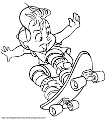 Namun sang anak meminta ayahnya kembali menggambarkan sktesa. Gambar Mewarnai Alvin Chipmunks Untuk Anak Paud Dan Tk Gambar Kelinci Kartun Sketsa