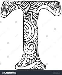 Explore 623989 free printable coloring pages for your kids and adults. Hand Drawn Capital Letter T Black Stock Vector Royalty Free 441459715