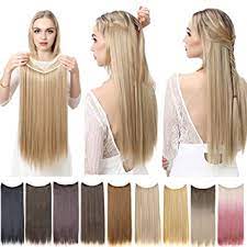 Alexis ambrosini 5.488 views2 year ago. Amazon Com Sarla Halo Hair Extensions Dirty Blonde Secret Wire Headband Straight Long Synthetic Hairpieces 22 Inch For Women Heat Resistant Fiber No Clip M02 16h613 Beauty