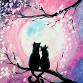 Paint Nite: Kitty Cat Moon Love event image