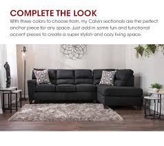 2 piece modular sofa can be used as shown or used in a corner. Bobs Furniture Sectional