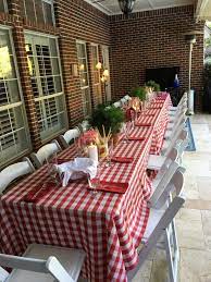 While planning an italian themed dinner party, you'll need to think through menus, centerpieces, place settings and any place cards you might want to add. Life Lately Mix Match Mama Italian Themed Parties Italian Dinner Party Decorations Italian Dinner