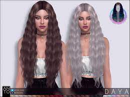 Best sims 4 curly hair cc · 20. Anto Daya Hairstyle