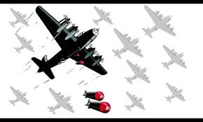 2d Animation Motion Graphics Showing A Fleet Of World War Two American Bomber Airplane Dropping Bombs On White Screen And Gr 2d Animation Animation Greenscreen