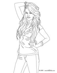 All children will absolutely have their idol or favorite figures. Hannah Montana Miley Cyrus 04 Coloring Page