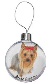 Dshop is a proudly australian owned and operated company. Yorkshire Terrier Dog Yours Forever Christmas Bauble Decoration Home Garden Store Seasonal Decor Clinicadelpieaitanalopez Com