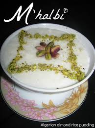 M Halbi Algerian Almond Rice Pudding Gluten Free Ramadan Recipe Ramadan Recipes Halal Recipes Almond Rice