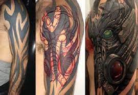 Black And Grey Tattoo Cover Up Tattoos Best Cover Up Tattoos Cover Tattoo