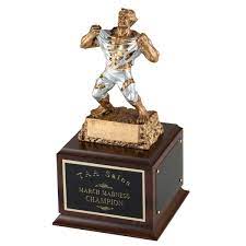 In my espn league, i am giving out those virtual trophies.most points scored, etc. Gold Monster Victory Perpetual Trophy Fantasy League Perpetual Trophy Trophy