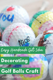 600 x 400 jpeg 61 кб. Decorating Golf Balls Craft One Simple Party