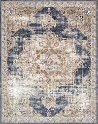 Black And Blue Area Rug Kenneth Dark Blue Beige Area Rug Farmhouse Rugs Area Rugs Blue Area Rugs