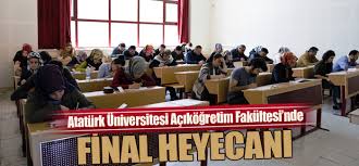 Anadolu ve istanbul üniversitesinden sonrada atatürk üniversitesi açıköğretim fakültesini açtı. Ataturk Universitesi Acikogretim Fakultesi Final Sinavlari Bu Hafta Sonu Yapilacak Yeni Erzurum Haber