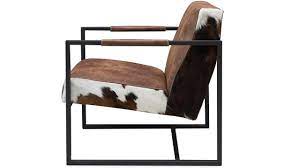 Starker kuhfell lounge chair / lounger / edelstahl kuhfell sessel stuhl. Der Sessel Timo Von Het Anker Mit Kuhfell Ist Ab Lager Lieferbar In Afrika Leder Tabac