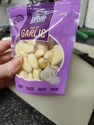 My peeled garlic suggests eating it as a snack