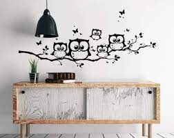 Owl Owl Owl Branch Eulenwandtattoo Creative Wall Decor Wall Painting Decor Wall Decor