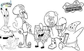 This colouring page would be a special way to acknowledge him or her! Coloring Pages Spongebob And Friends Coloring Pages For Kids