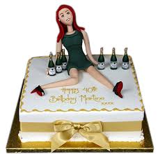 Don't offend her with something that will make her feel old! 40th Birthday Female Cake