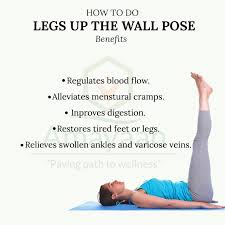 Benefits Of Legs Up The Wall Pose Yoga Facts Wellness Yoga Easy Yoga Workouts