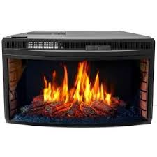 The napoleon ascent™ 33 electric fireplaces imitates the look of a traditional masonry fireplace but with all the convenience of simply plugging it in, sitting back and enjoying the heat and glowing log set! Xtremepowerus 33 In 1400 Watt Black Electric Firebox Fireplace Heater Insert Glass Panel With Remote Control 95146 The Home Depot Electric Fireplace Heater Fireplace Heater Insert Fireplace Heater