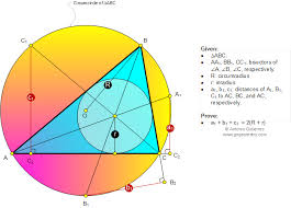 Geometry Problem 1061 Triangle Inradius R Circumradius R Circumcircle Angle Bisector Distance From Geometry Problems Mathematics Education Mathematics