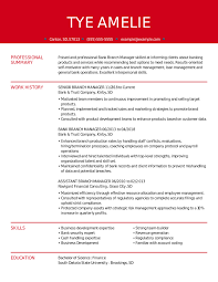 Bank Branch Manager Best Resume Examples | Myperfectresume