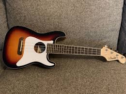 Maybe you would like to learn more about one of these? Fender Fullerton Stratocaster Ukulele Review The Gadgeteer