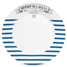 Flacher Teller Mariniere Aus Porzellan D 27 Cm Blau Gestreift Jetzt Bestellen Unter Https Moebel Ladendirekt De Kueche Und Es Essteller Geschirr Porzellan