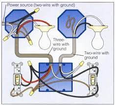 2 gang switch wiring actual and schematic diagram wiring diagrams double gang box do it yourself help how to wire a two gang box hunker how to wire a double gang box. Wiring A 2 Way Switch Home Electrical Wiring Electrical Wiring Diy Electrical