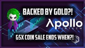 The team at apollo fintech is always looking for the next big thing. the created #crypto asset has a backing similar to a stable coin. The 1 Gold Backed Coin Gsx Coin Sale Ends Soon Apollo Fintech Review Youtube
