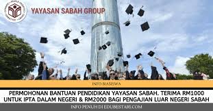 Jabatan baitulmal majlis agama islam dan adat melayu terengganu pusat pentadbiran islam negeri, kompleks seri iman, jalan sultan mohamad 20676 kuala terengganu, terengganu. Permohonan Bantuan Pendidikan Yayasan Sabah Di Buka Terima Rm1000 Untuk Ipta Dalam Negeri Rm2000 Bagi Pengajian Luar Negeri Sabah Edu Bestari