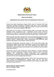 See authors posts (17) | government |. Ums Official Website 31 Disember 2020 Kenyataan Media Kemasukan Pelajar Ke Institusi Pendidikan Tinggi 2021 Oleh Kementerian Pengajian Tinggi