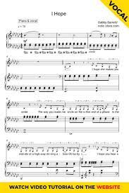 Gabby Barrett I Hope Sheet Music For Piano Pdf Piano Vocal Sheet Music Sheet Music Notes Sheet Music Direct