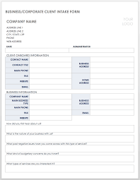 Check spelling or type a new query. Free Client Intake Templates And Forms Smartsheet