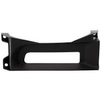 Replacement® Front, Driver and Passenger Side Bumper Trims; Tow Hook Bezel;  2-Piece Bumper Type, With Tow Hook Holes REPD018403