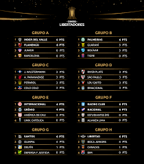 Las Posiciones De La Fase De Conmebol Libertadores Facebook