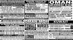 Manorama Classified Gulf Jobs PDF - 03 ...