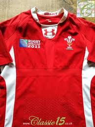 2011 Wales Home World Cup Pro Fit Rugby Shirt L Rugby Shirt Wales Rugby Shirt Rugby