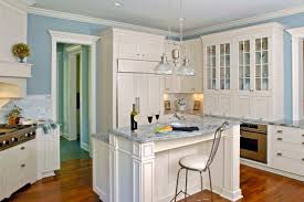 While you can choose to have all white whether your kitchen has light or dark cabinetry or other elements, grey countertops will look it is a wonderful choice for any kitchen with white cabinets. White Cabinets And Blue Countertops Ideas Photos Houzz