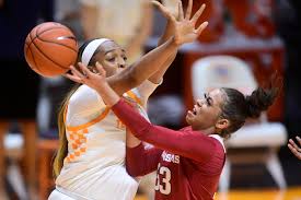Alexis tolefree scored 22, chelsea dungee added 20, malica monk had 13 and mason 11 for the razorbacks. Lady Vols Basketball Tennessee Upsets Arkansas To Open Sec Play