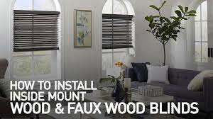Maybe you would like to learn more about one of these? How To Install Inside Mount Wood And Faux Wood Blinds Youtube