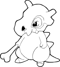 Les coloriages des pokemons à colorier offre un univers où les animaux de notre monde n'existent pas. Coloriage Osselait Pokemon A Imprimer