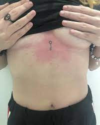 Stick And Poke Tattoos On Instagram Tattooed A Very Important Key On The Chest Of A Babe Thank You So Much Leee Poke Tattoo Stick Poke Tattoo Stick Tattoo