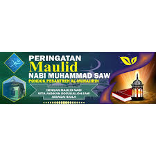 Pin oleh spanduk kain murah di kumpulan background spanduk sumber : Spanduk Maulid Nabi Muhammad Saw Uk 3x1 Shopee Indonesia